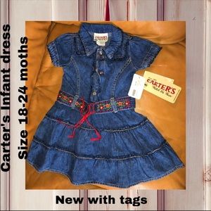 carters jean dress